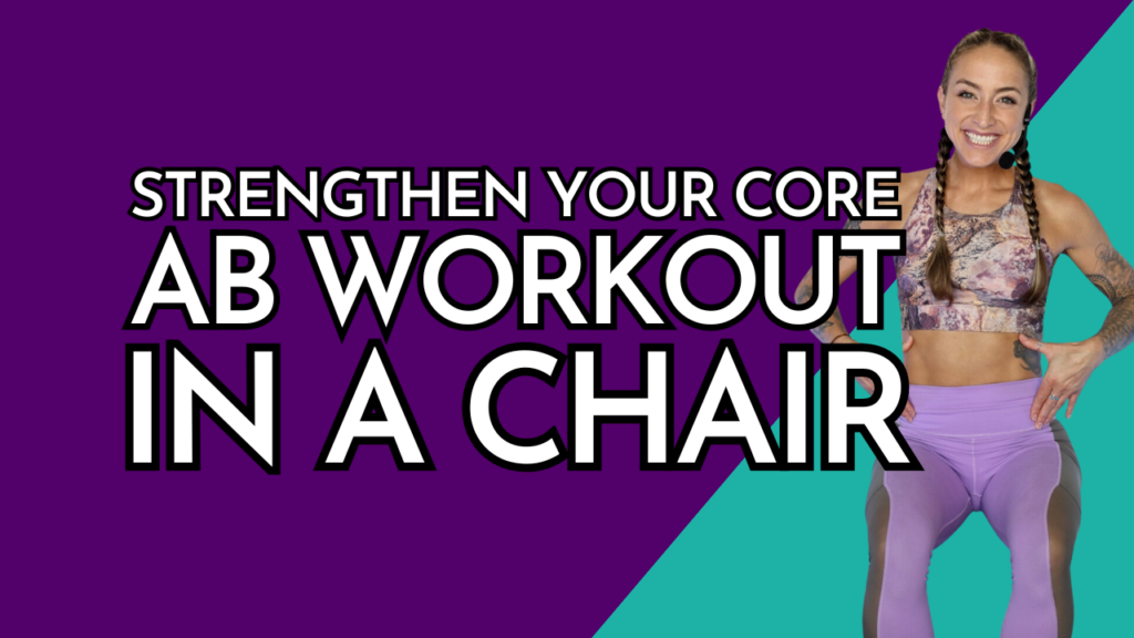 Strengthen your core with a simple seated workout! Learn 3 exercises to improve stability, support, and balance using just a chair and a pillow.